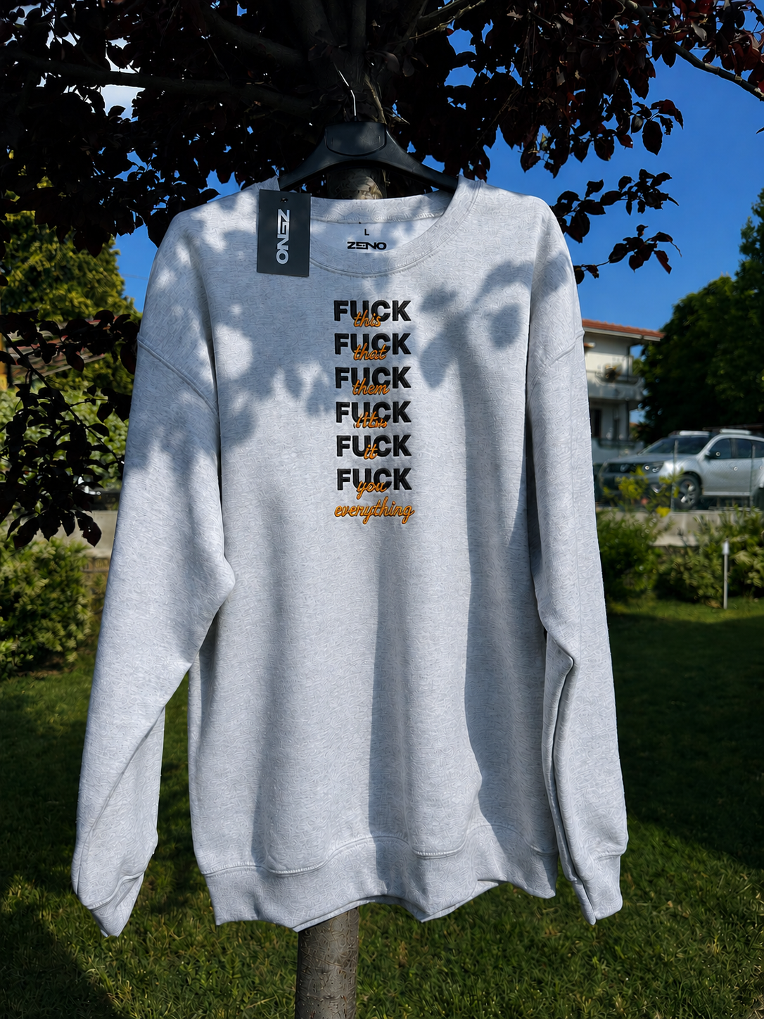 Felpa Premium con ricamo "Fuck"