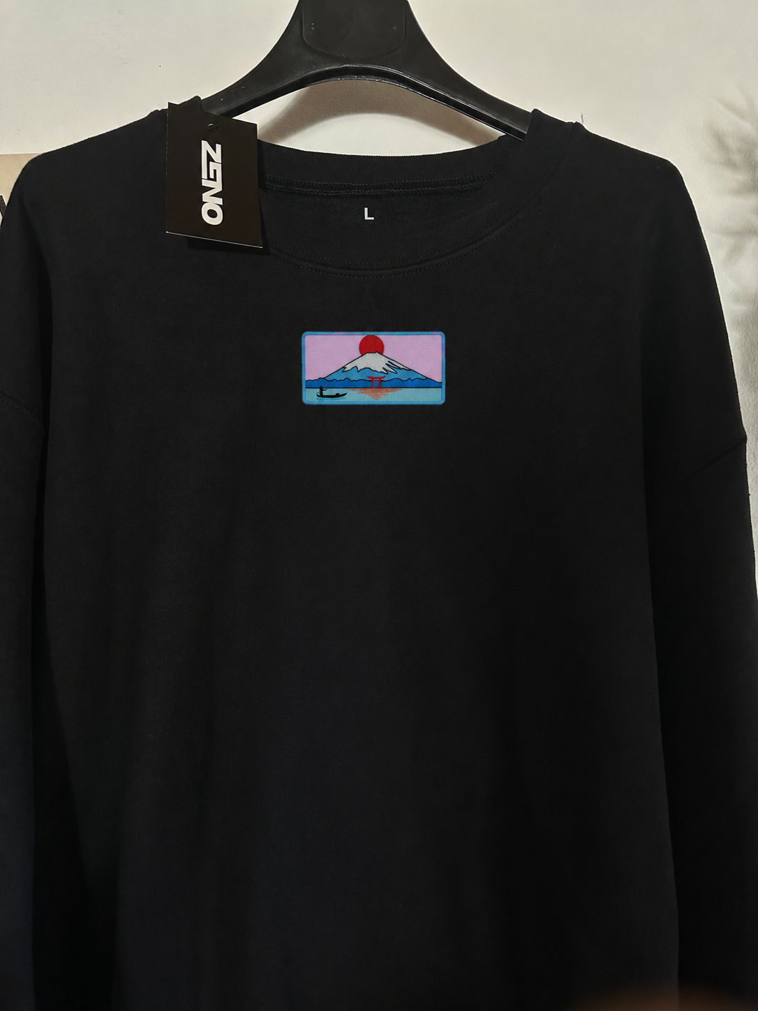 Felpa premium con ricamo "Monte Fuji"
