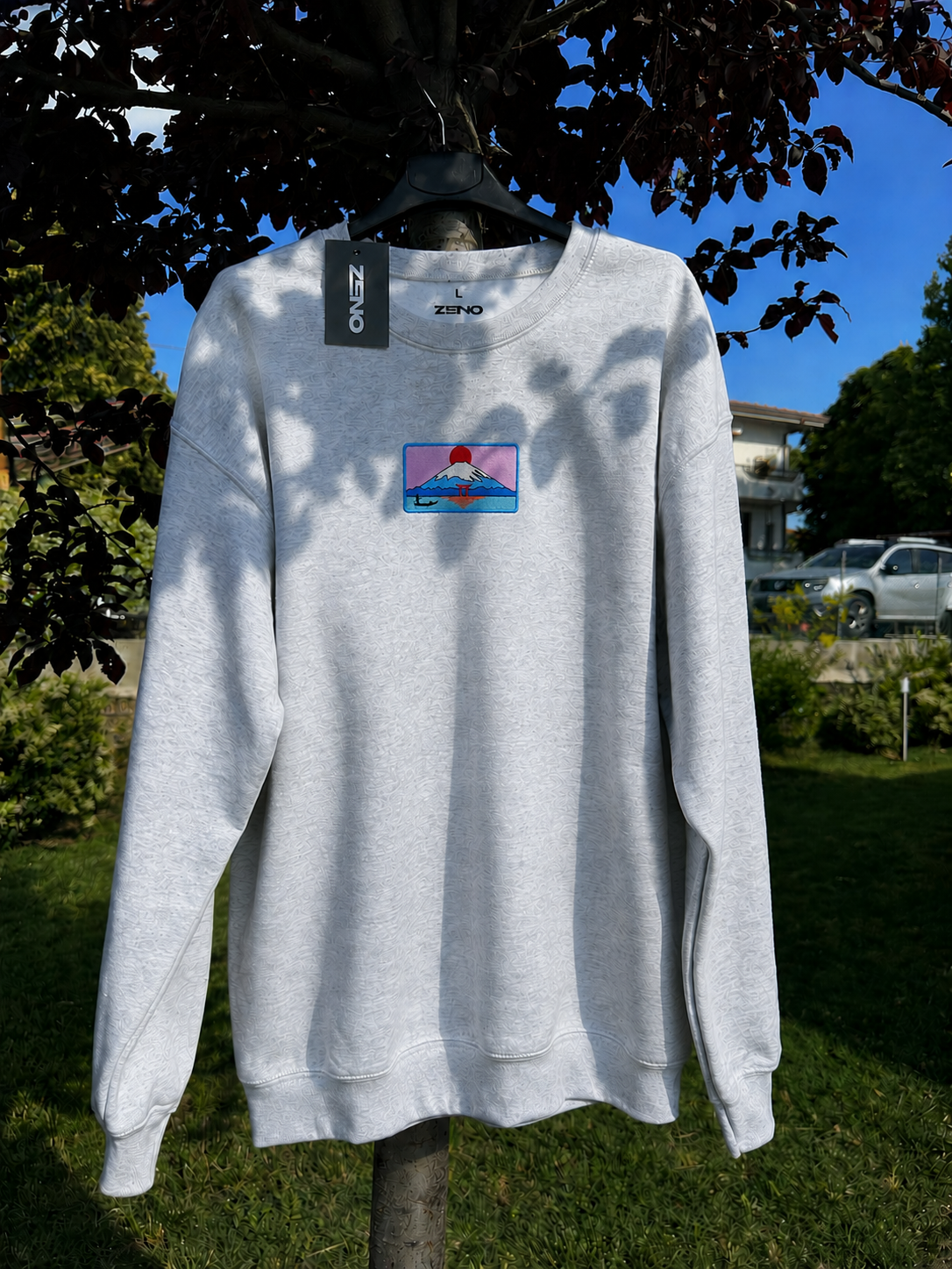 Felpa premium con ricamo "Monte Fuji"