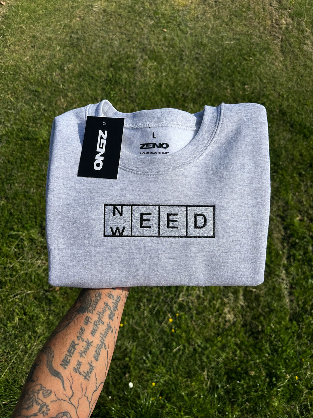Felpa premium con ricamo "N/Weed"