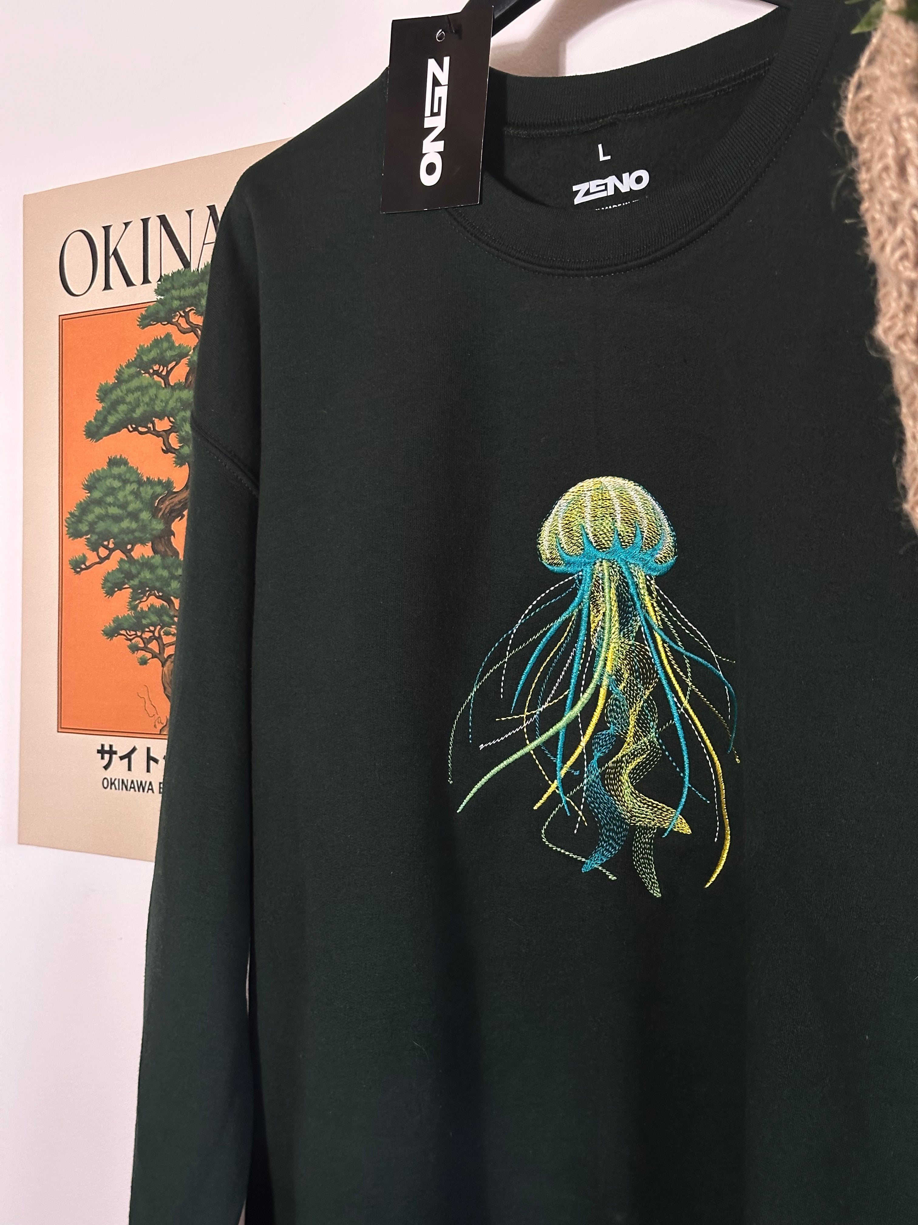 Felpa premium con ricamo "medusa"