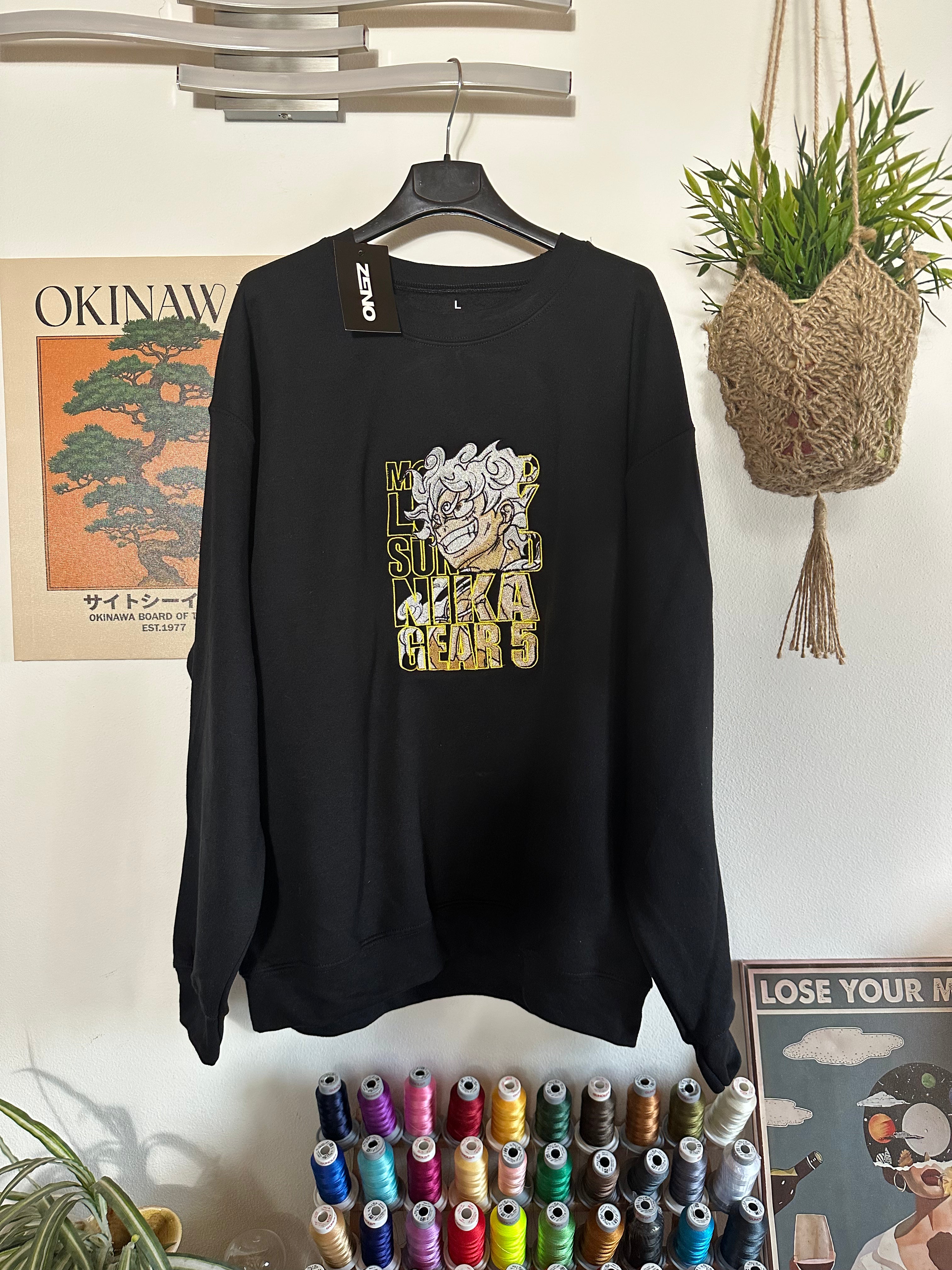 Felpa Premium con ricamo "Luffy Gear"