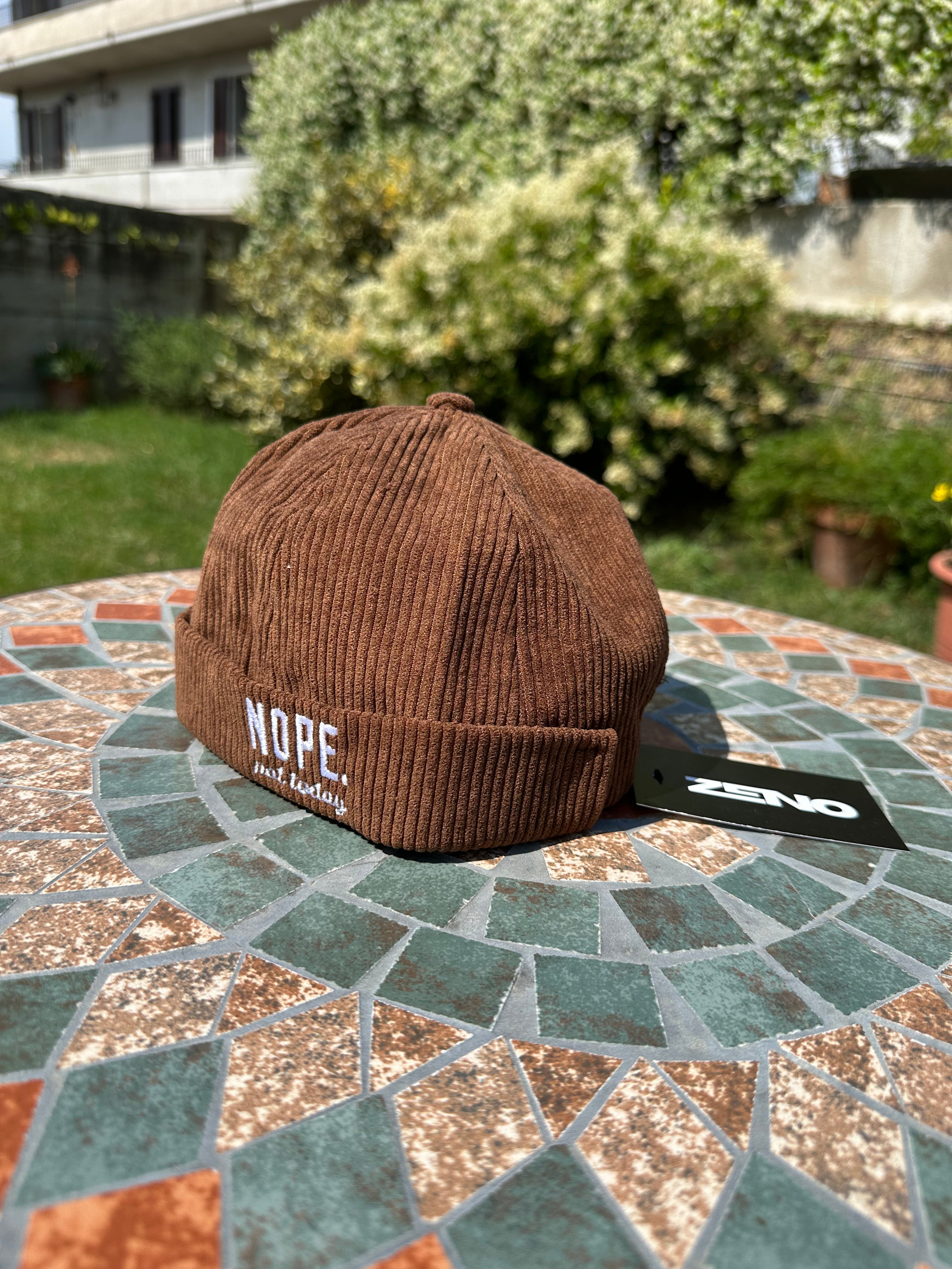 Cappello a coste Ricamato " NOPE, not today"