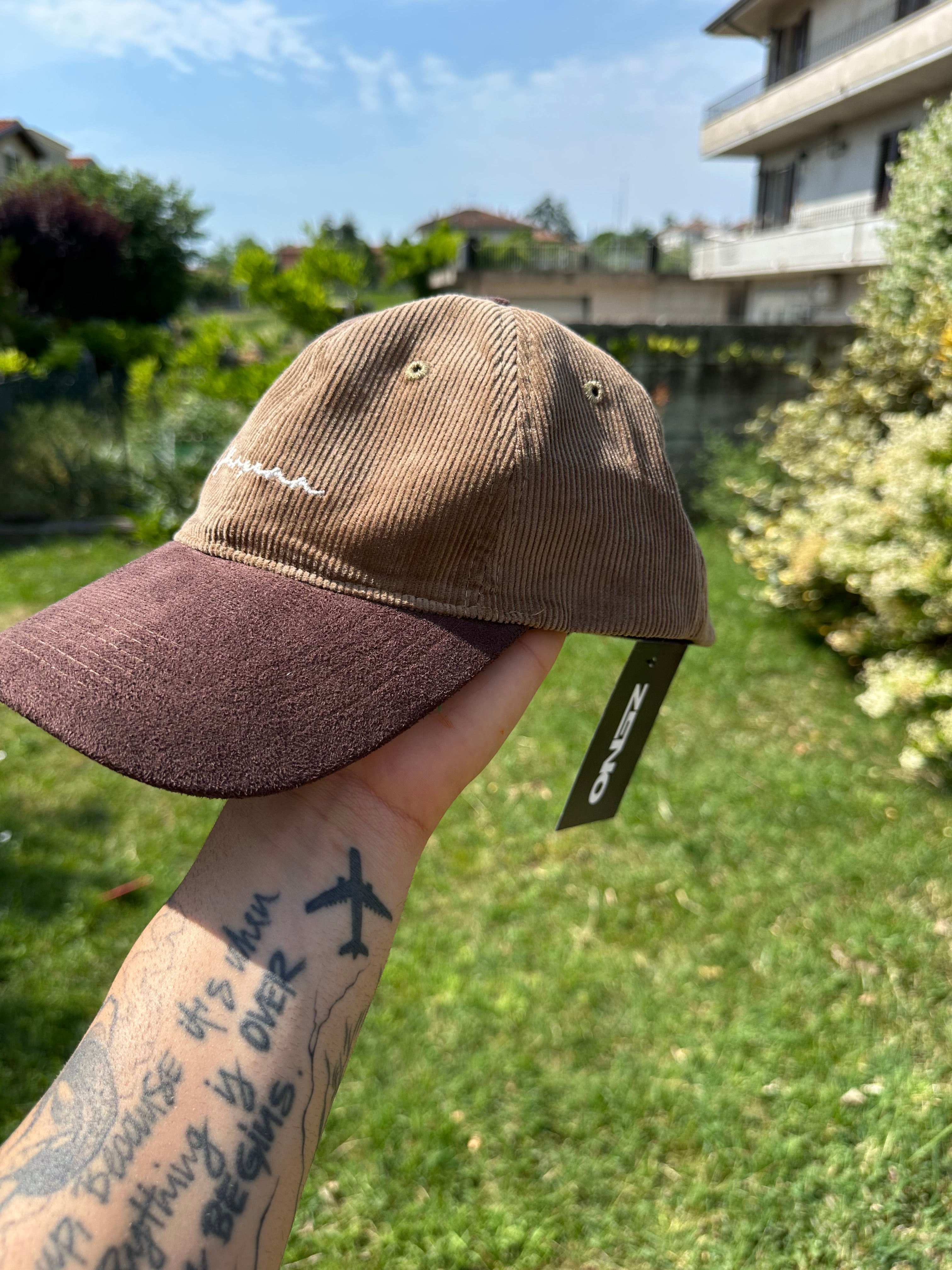 Cappello Vintage a Coste con ricamo