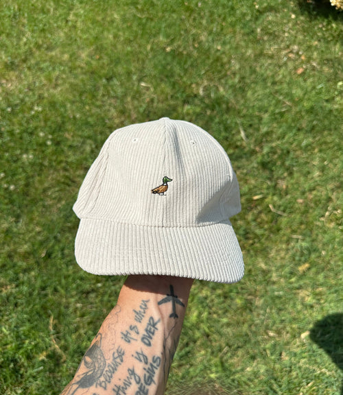 Cappello Minimal - a Coste con ricamo "Papera"