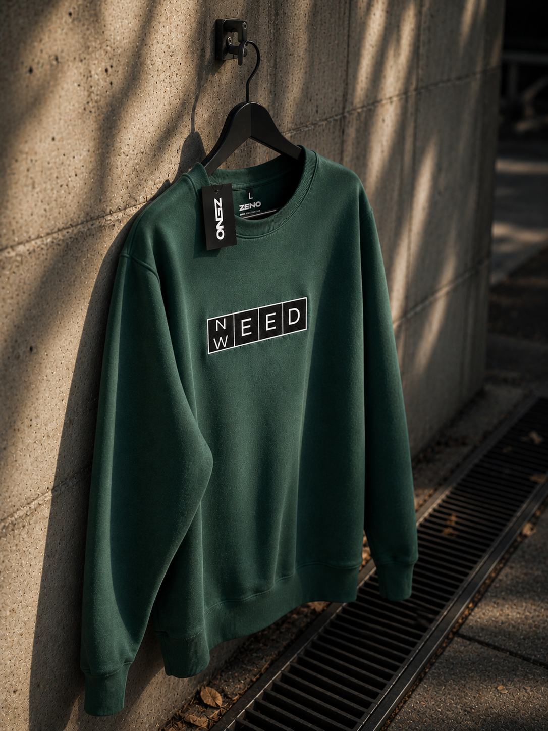 Felpa premium con ricamo "N/Weed"