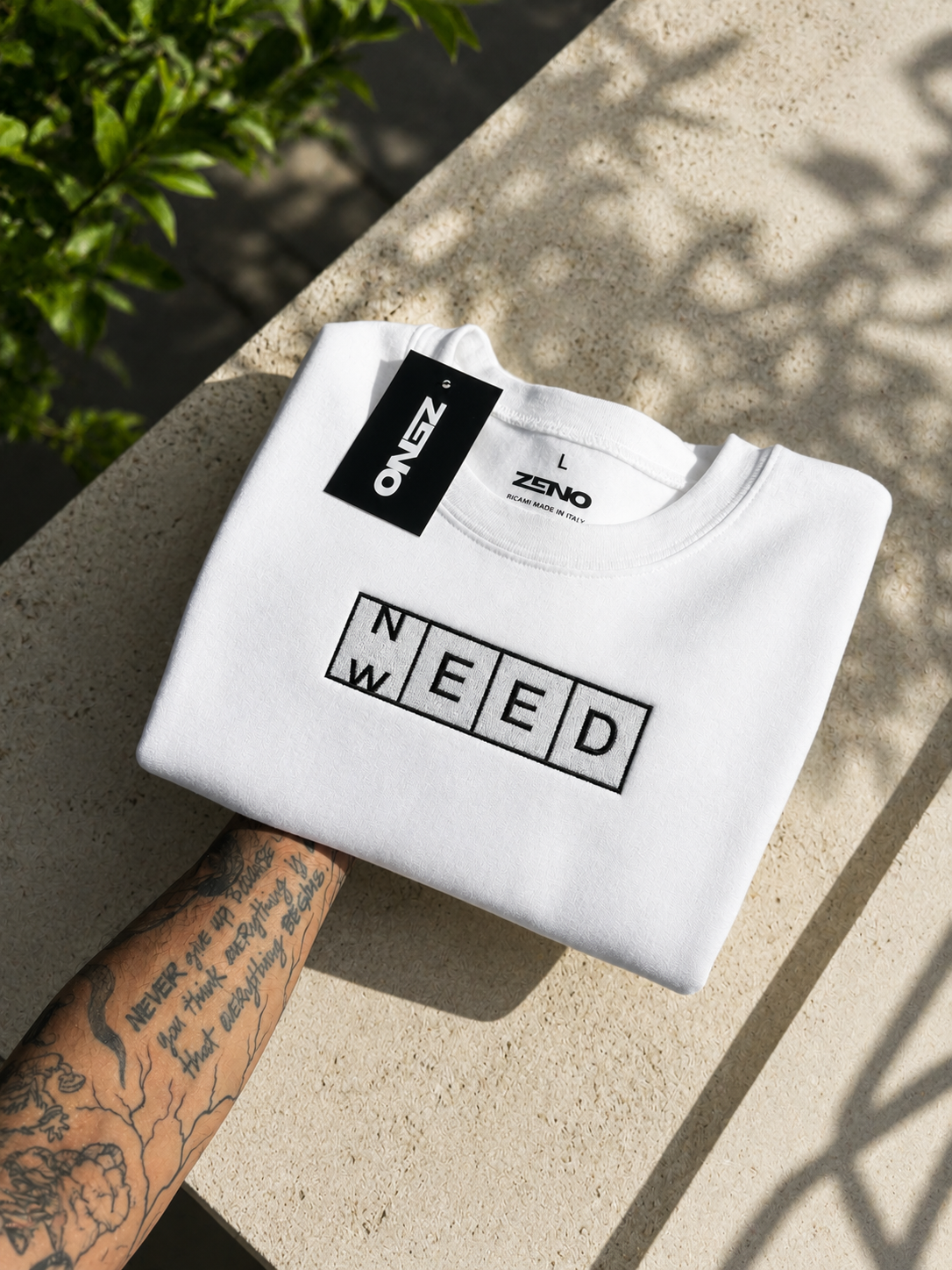 Felpa premium con ricamo "N/Weed"